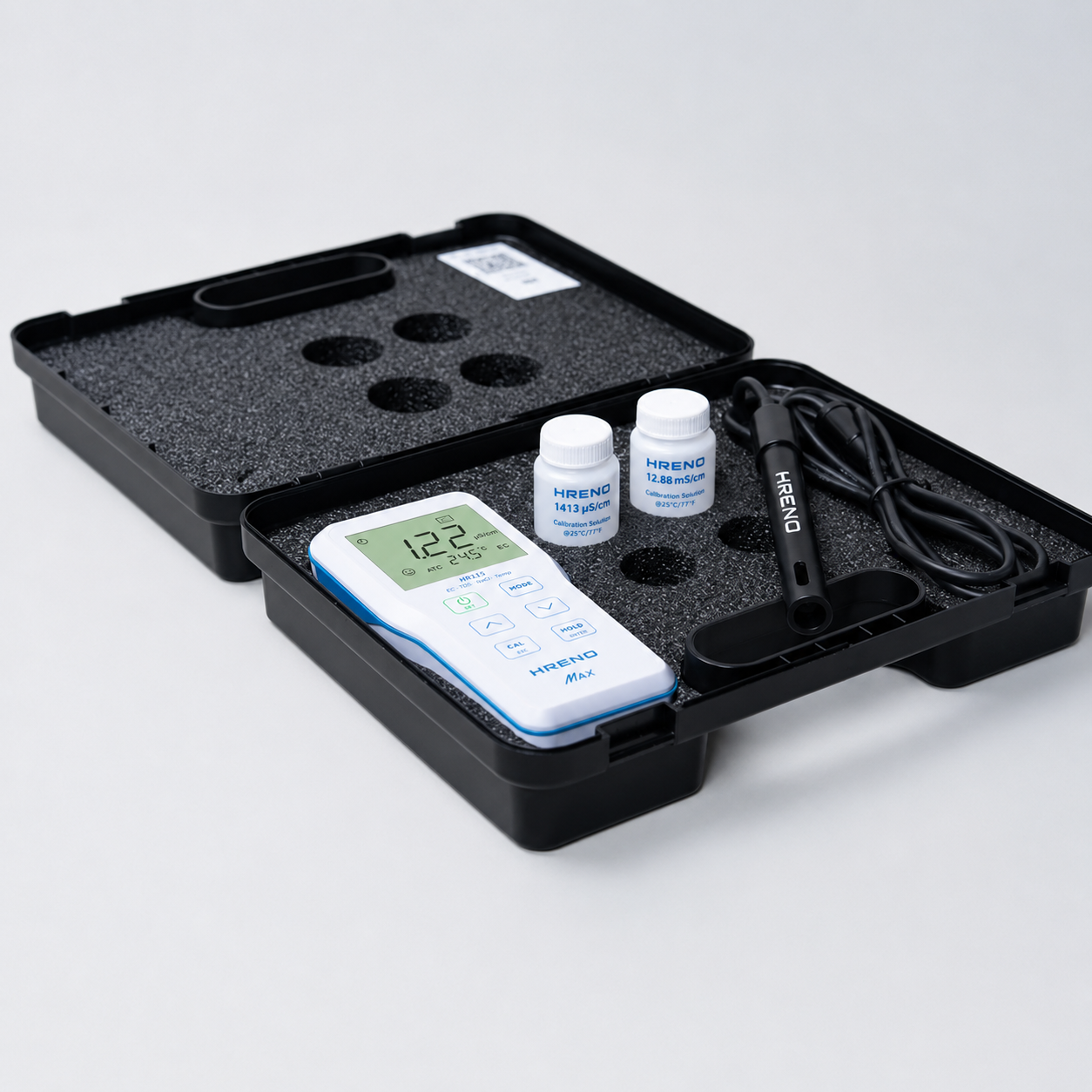Medidor Condutividade TDS Salinidade Resistividade Digital Portátil | HRENO HR115 MAX 3 Medidor Condutividade TDS Salinidade Resistividade Digital Portátil | HRENO HR115 MAX - Imagem 3