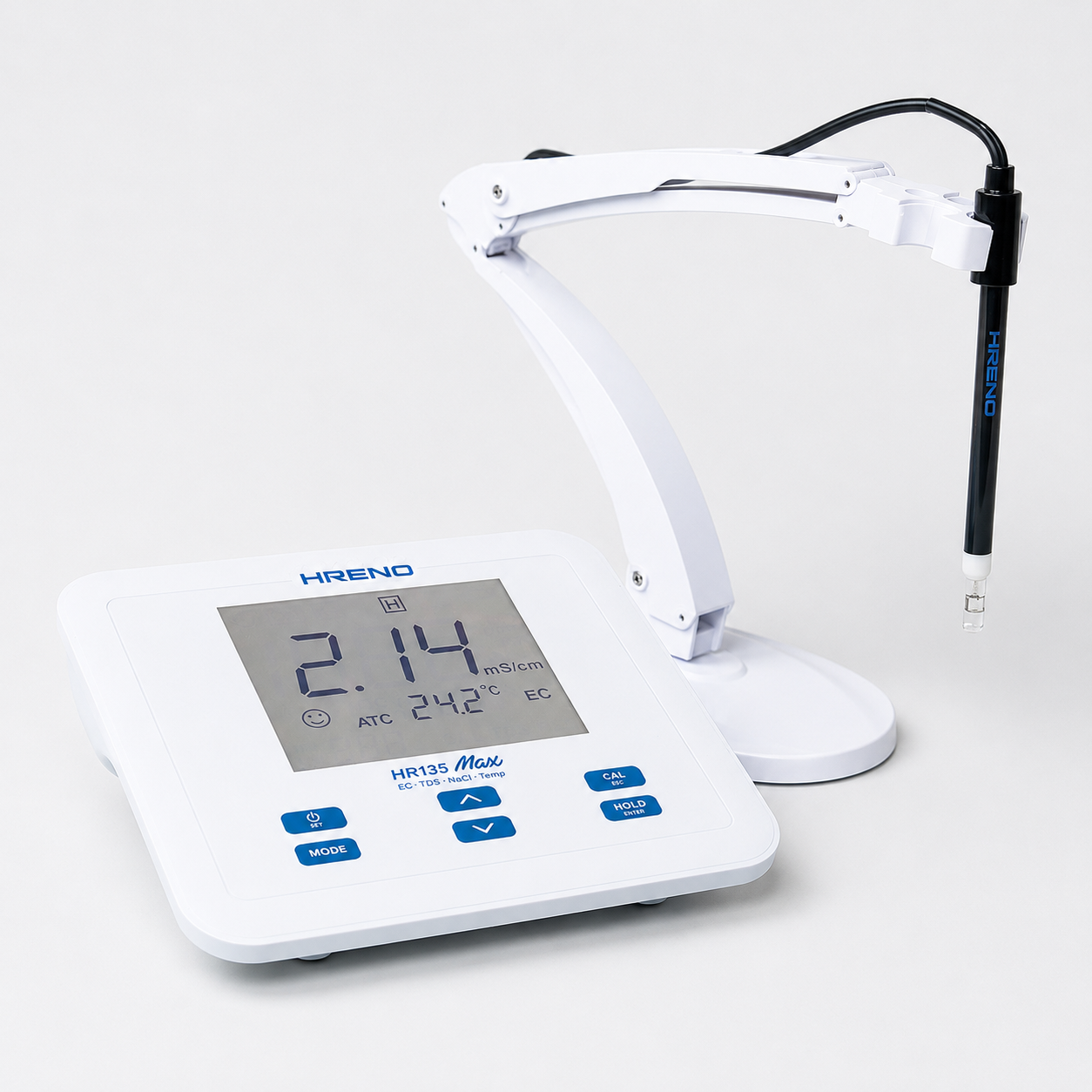 Medidor Condutividade TDS Salinidade Temperatura Digital de Bancada Laboratório | HRENO HR135 1 Medidor Condutividade TDS Salinidade Temperatura Digital de Bancada Laboratório | HRENO HR135