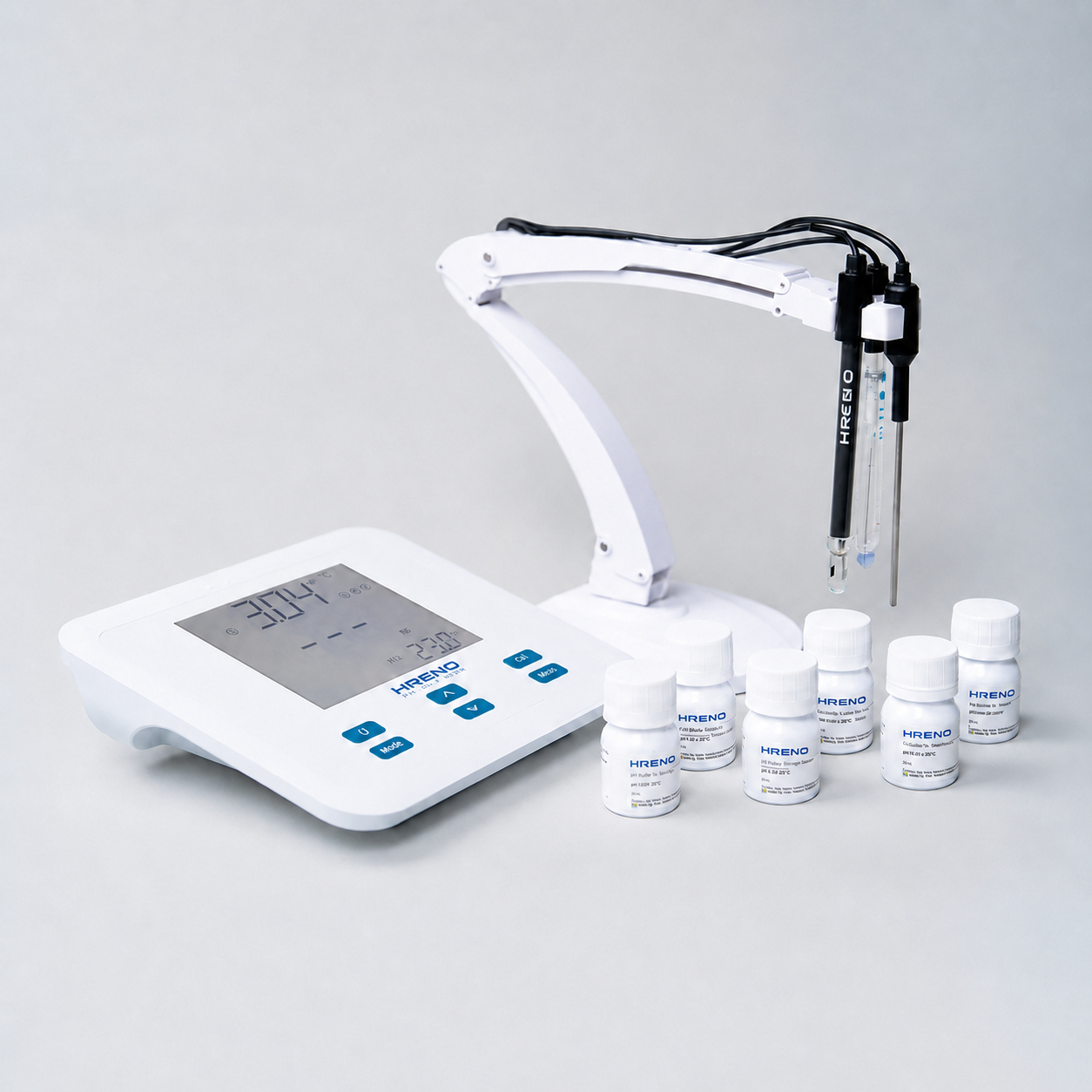Medidor pH EC TDS Salinidade Temperatura Digital de Bancada Laboratório | HRENO HR150 MAX 3 Medidor pH EC TDS Salinidade Temperatura Digital de Bancada Laboratório | HRENO HR150 MAX - Imagem 3