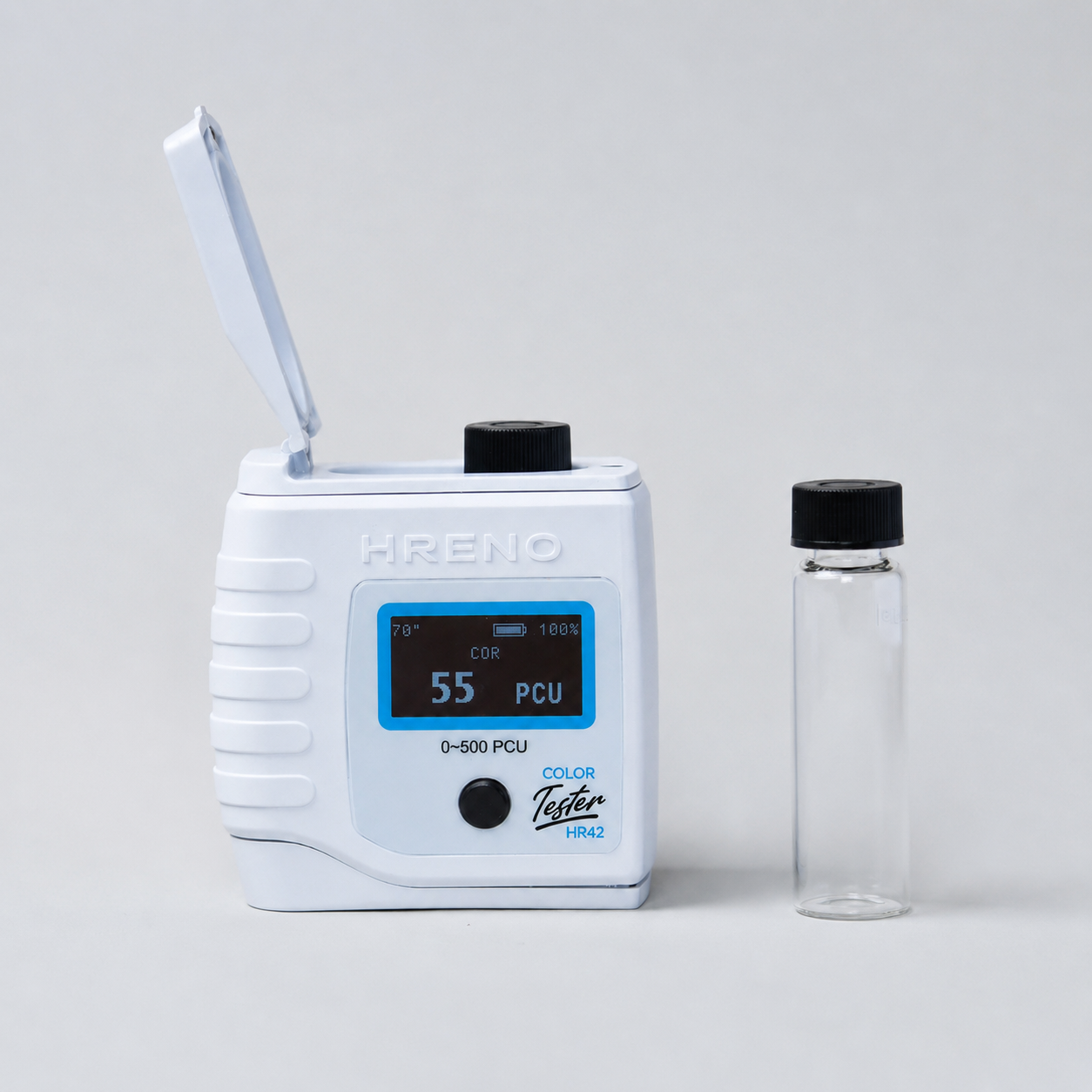Medidor Cor Tester Digital Portátil 500 PCU Água Campo Laboratório | HRENO HR42 COR TESTER 2 Medidor Cor Tester Digital Portátil 500 PCU Água Campo Laboratório | HRENO HR42 COR TESTER - Imagem 2