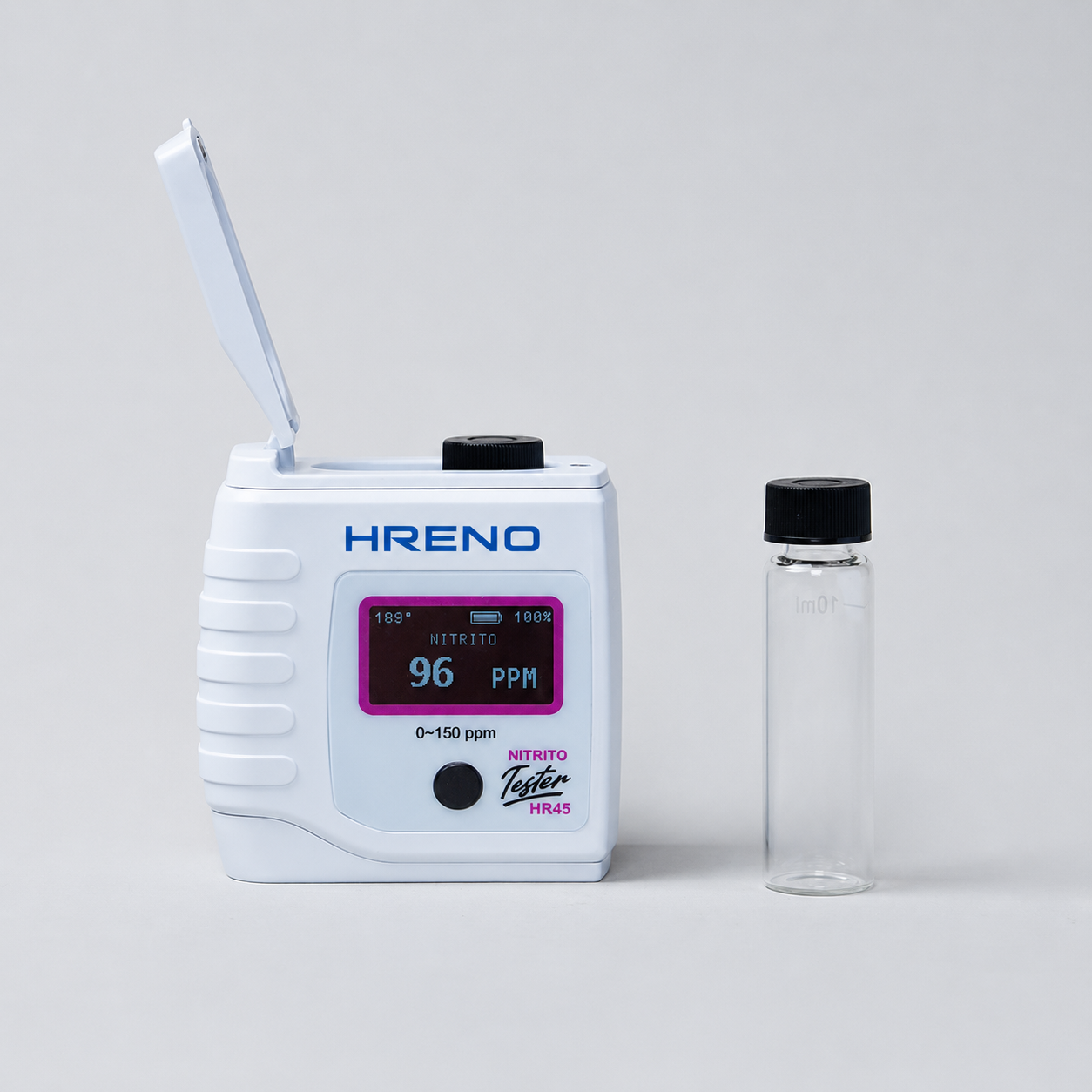 Medidor Nitrito Colorimétrico Digital Portátil 150 PPM Água Campo Laboratório | HRENO HR45 NITRITO TESTER 2 Medidor Nitrito Colorimétrico Digital Portátil 150 PPM Água Campo Laboratório | HRENO HR45 NITRITO TESTER - Imagem 2