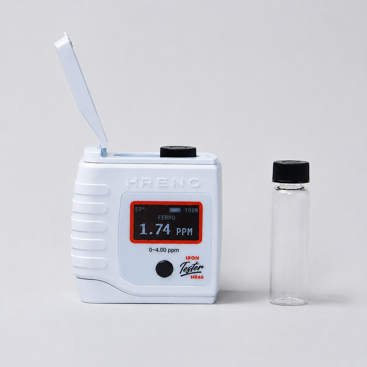 Medidor Ferro Total Digital Portátil 4 PPM Água Potável Processo Industrial | HRENO HR46 FERRO TESTER 2 Medidor Ferro Total Digital Portátil 4 PPM Água Potável Processo Industrial | HRENO HR46 FERRO TESTER - Imagem 2