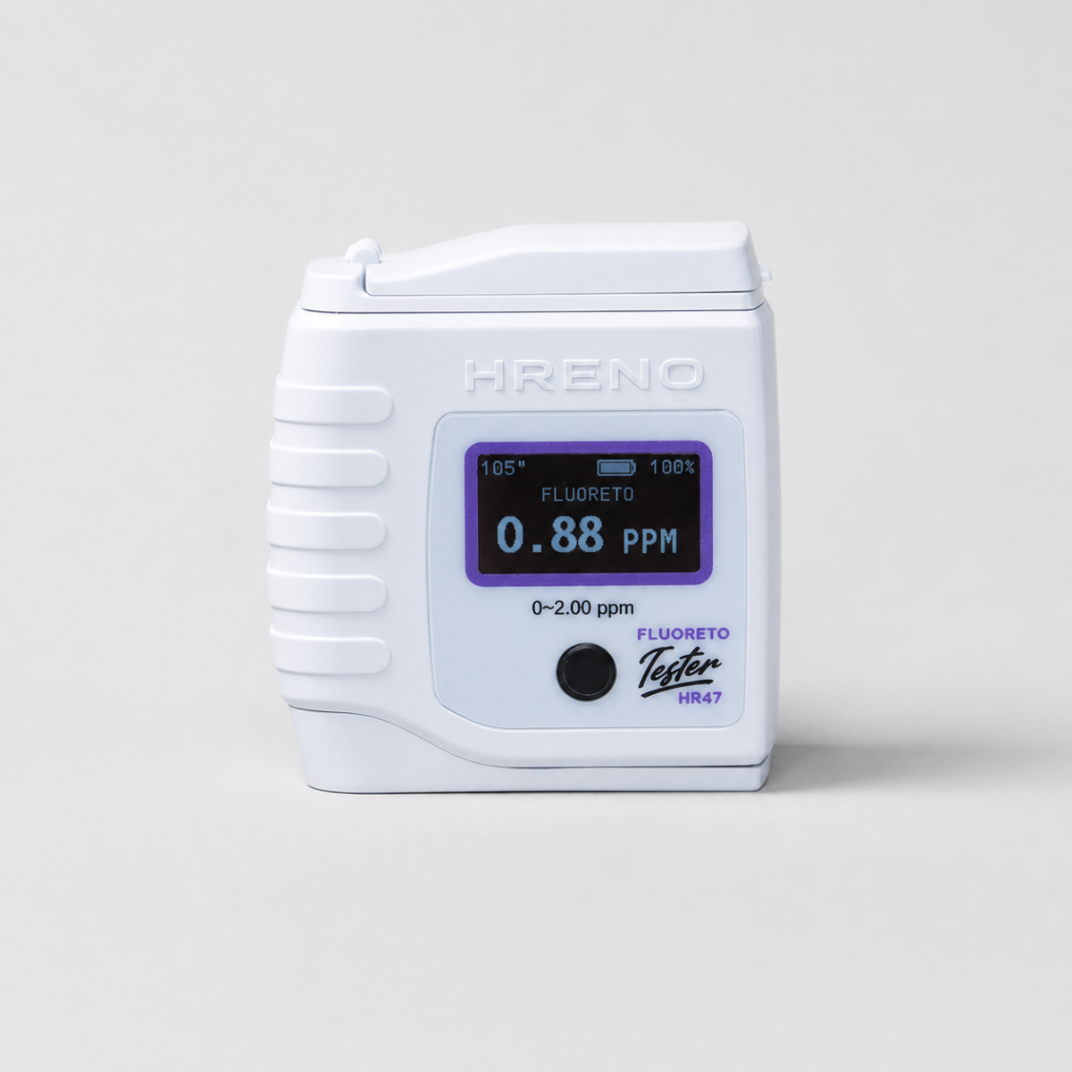 Medidor Fluoreto Digital Portátil 2 PPM Água Campo Laboratório | HRENO HR47 FLUORETO TESTER