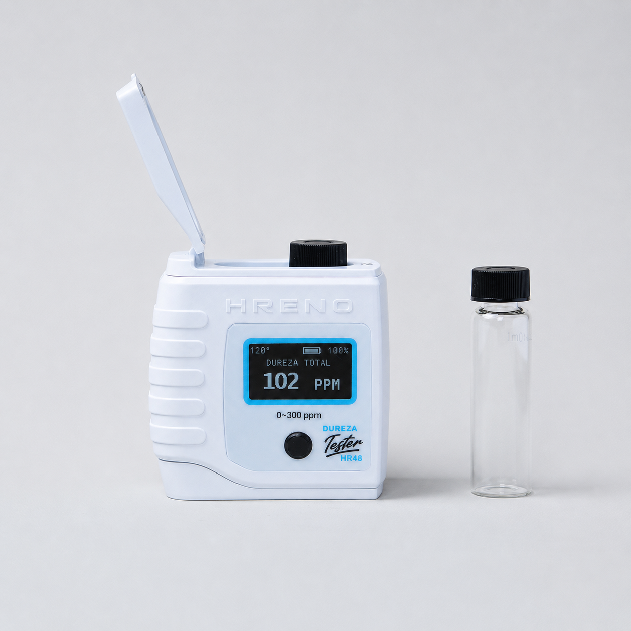 Medidor Dureza Total Digital Portátil 300 PPM Água Campo Laboratório | HRENO HR48 DUREZA TESTER 2 Medidor Dureza Total Digital Portátil 300 PPM Água Campo Laboratório | HRENO HR48 DUREZA TESTER - Imagem 2