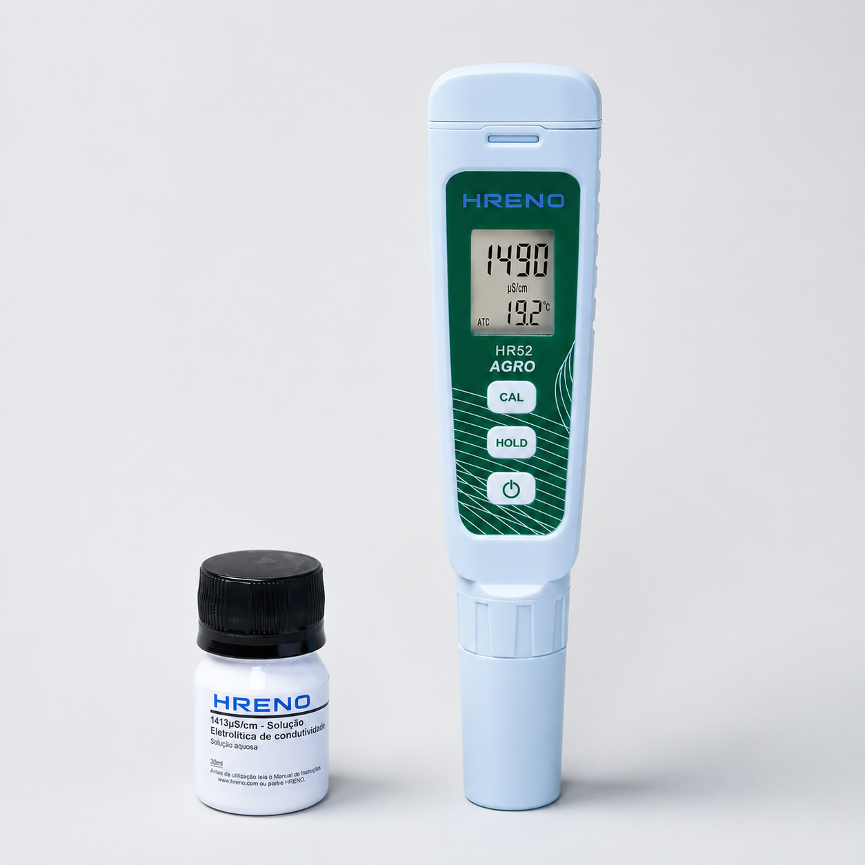 Medidor Condutividade Bolso Digital Portátil Campo Irrigação Hidroponia Fertirrigação | HRENO HR52 AGRO 2 Medidor Condutividade Bolso Digital Portátil Campo Irrigação Hidroponia Fertirrigação | HRENO HR52 AGRO - Imagem 2